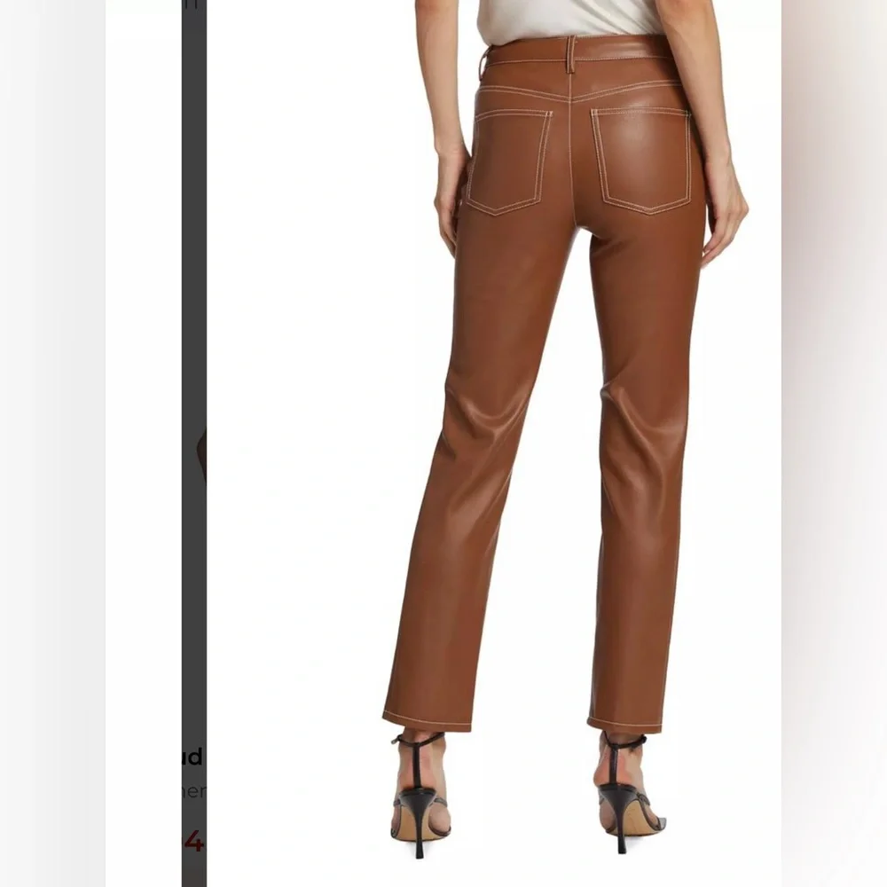 Staud -Women’s Elliot Faux Leather Pants (New!) - Picture 5 of 10